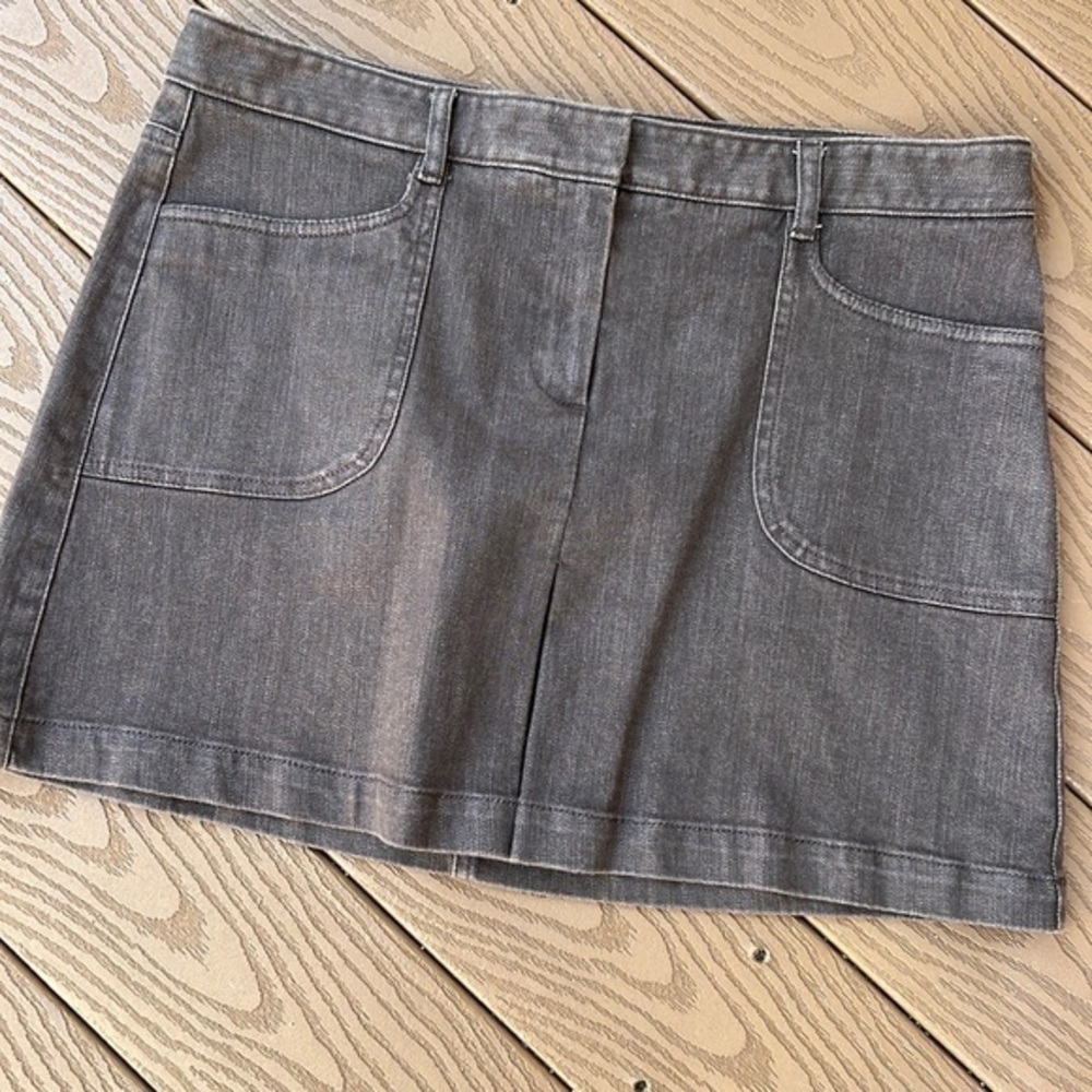 Theory cute like new black jeans mini skirt